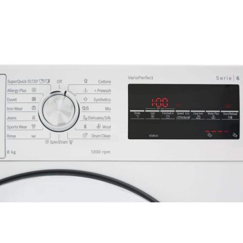 Bảng điều khiển máy giặt quần áo Bosch WAT24480SG