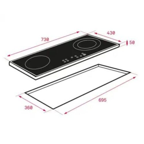 Kích thước của Bếp Điện Từ Teka IZ 7200 HL