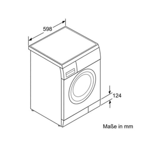 Kích thước máy giặt quần áo Bosch WAE24360SG