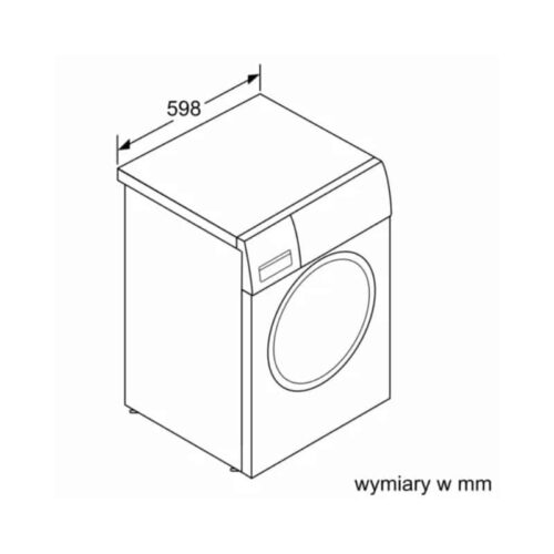 Kích thước máy giặt quần áo Bosch WAW24540PL