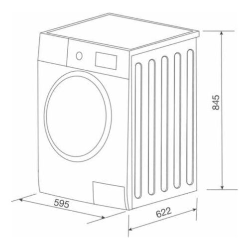 Kích thước máy sấy quần áo Bosch WTM85260SG