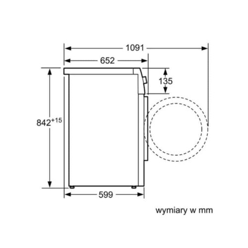 Kích thước Bosch WTN86200PL