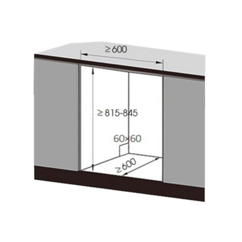 Kích thước lắp đặt máy rửa bát Texgio TGF6019B