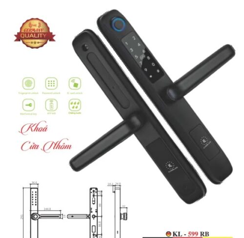 Khóa điện tử Kassler KL-599 RB/ Khóa cửa nhôm