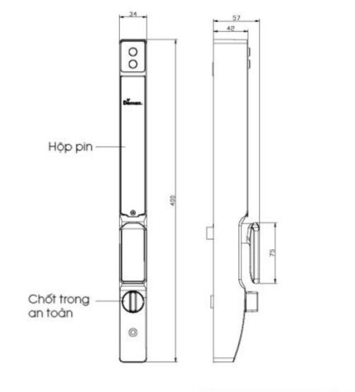 Khóa cửa điện tử chống nước Demax SL802 AG 3 sl802 ag app wifi 1