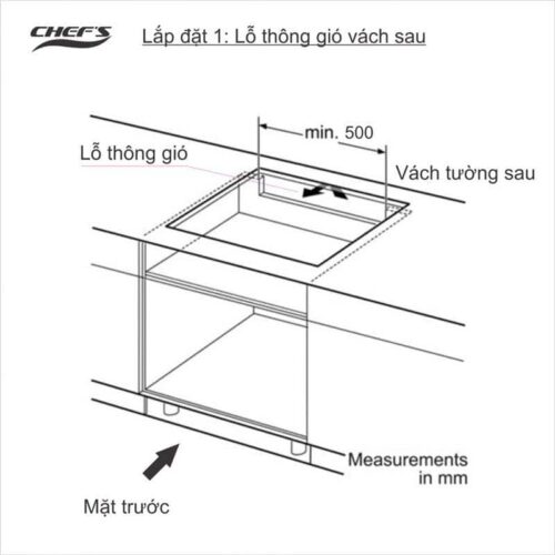 Lắp đặt Bếp từ đôi Chefs EH-DIH203