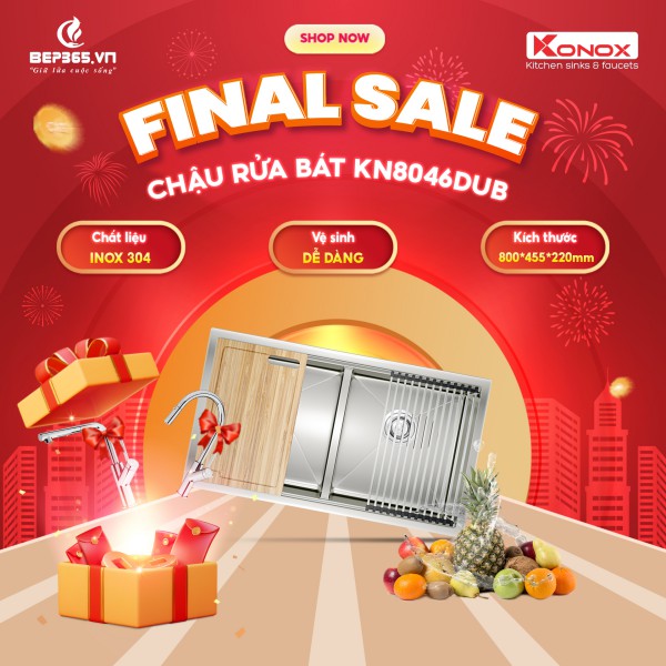 Chậu rửa bát KN8046DUB